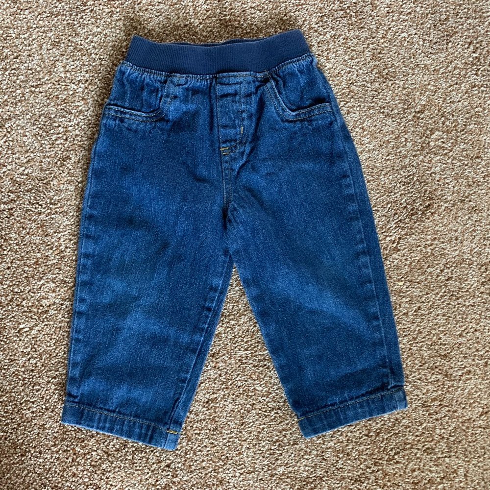 Garanimals elastic waist blue jeans 18M